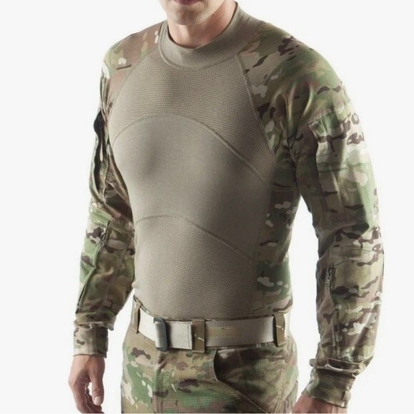 Massif Tactical Military Combat ACU Camo Flame Resistant Army Pullover Size M - Picture 2 of 14